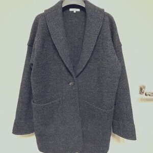 Herringbone Oversized Sweater Blazer Size S